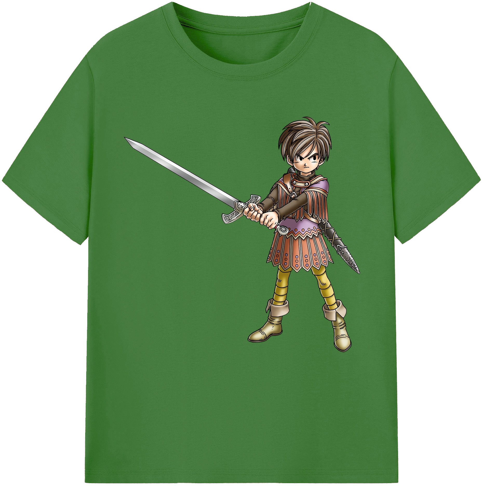 （画像用） ドラゴンクエスト Doragon Kuesuto Dragon Quest レディースカジュアルプリントTシャツ（綿100％）